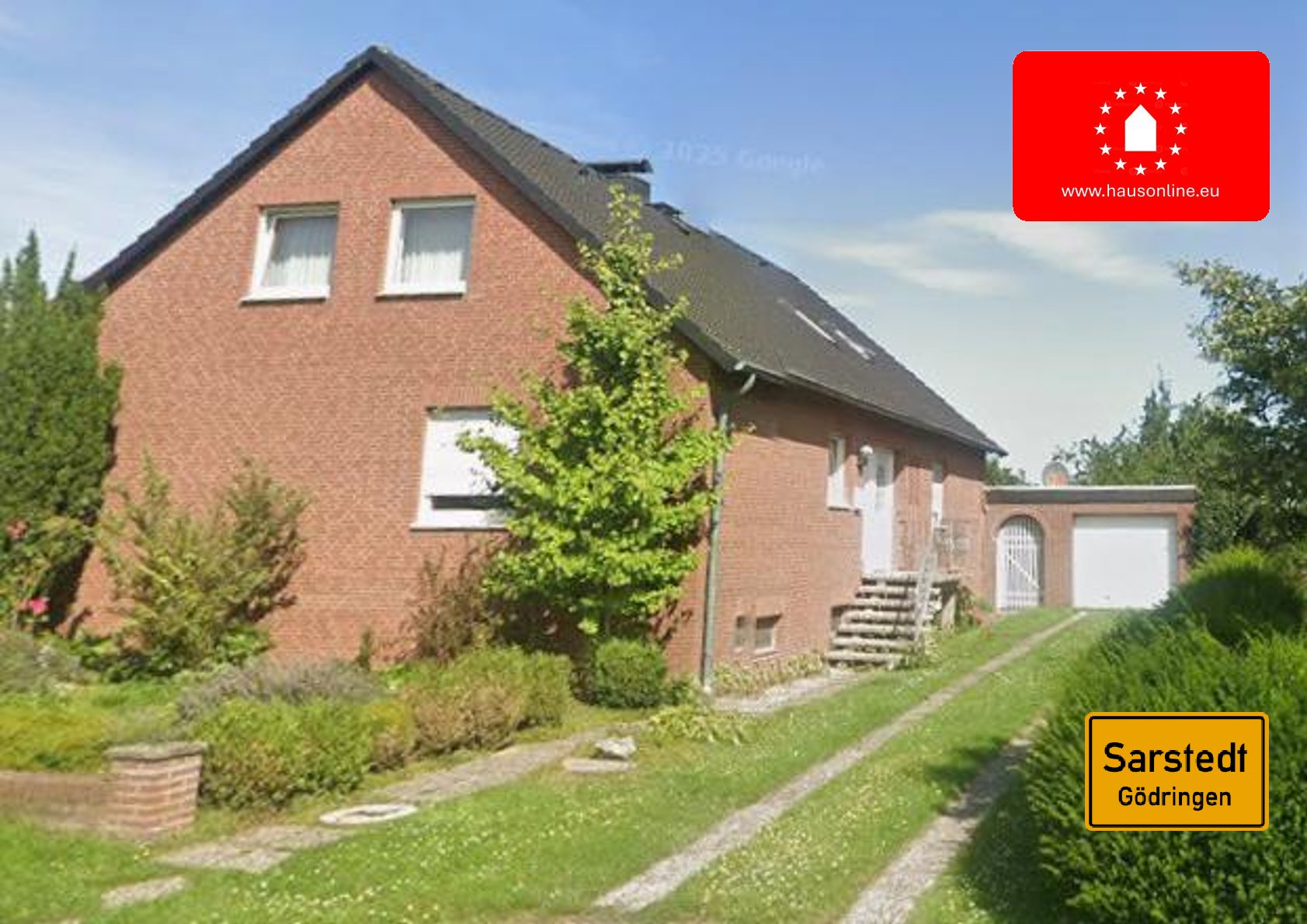 Einfamilienhaus Hilgenkamp 26 in Sarstedt – roter Klinkerbau mit Garage und Garten